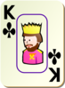 Bordered King Of Club Clip Art